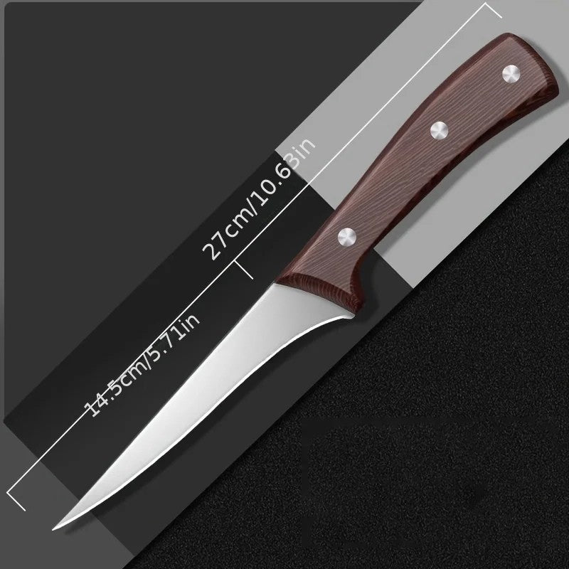 A set of knives for butchering, cutting, and boning