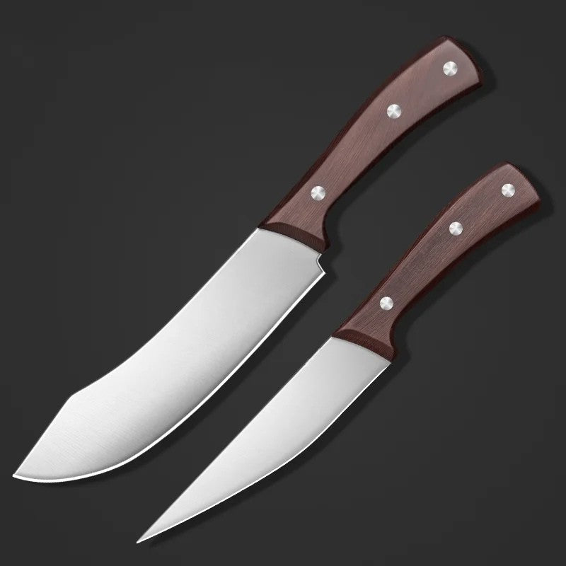 A set of knives for butchering, cutting, and boning